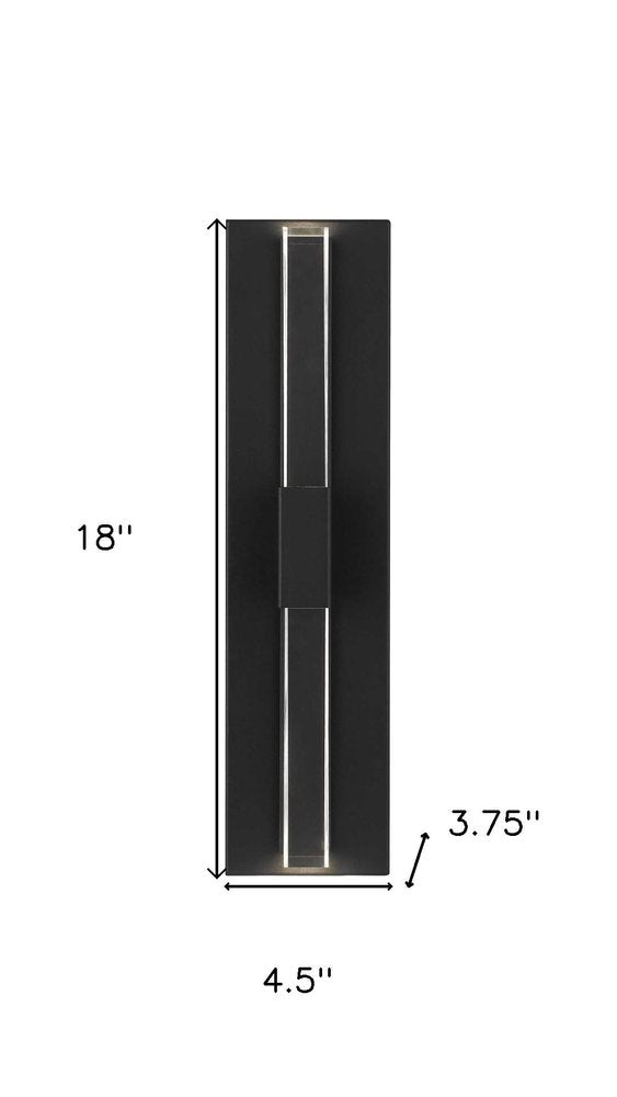Black LED Dimmable Outdoor Hanging Light