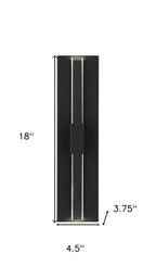 Black LED Dimmable Outdoor Hanging Light