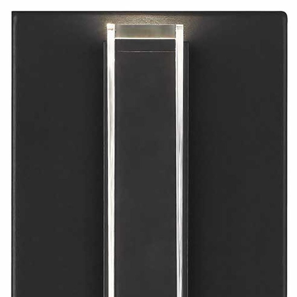 Black LED Dimmable Outdoor Hanging Light