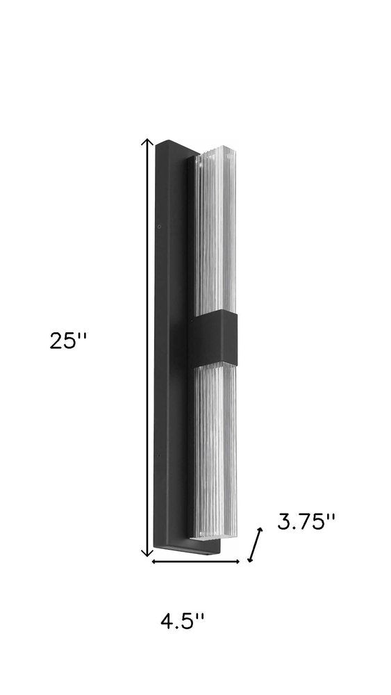 Black LED Dimmable Outdoor Hanging Light