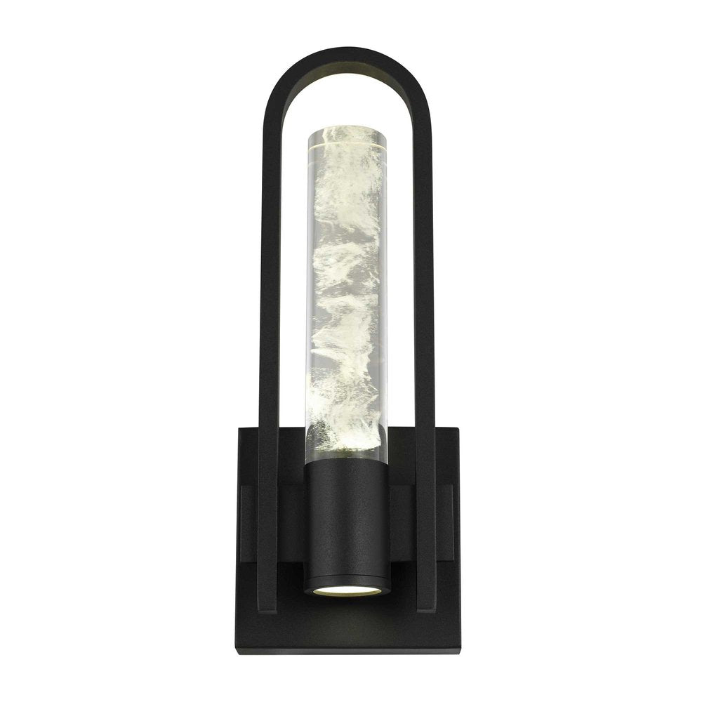 Black Transparent LED Dimmable Outdoor Hanging Light