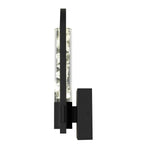 Black Transparent LED Dimmable Outdoor Hanging Light