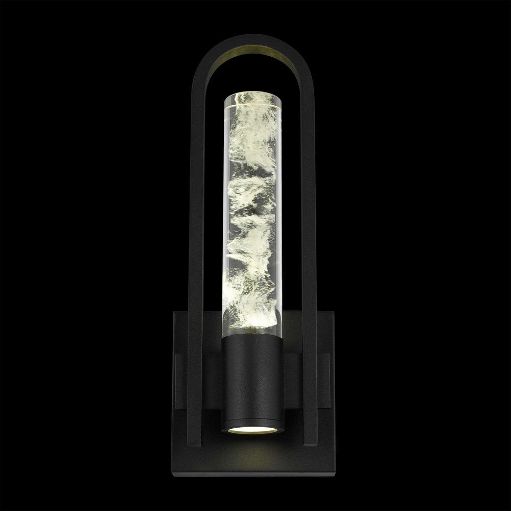Black Transparent LED Dimmable Outdoor Hanging Light