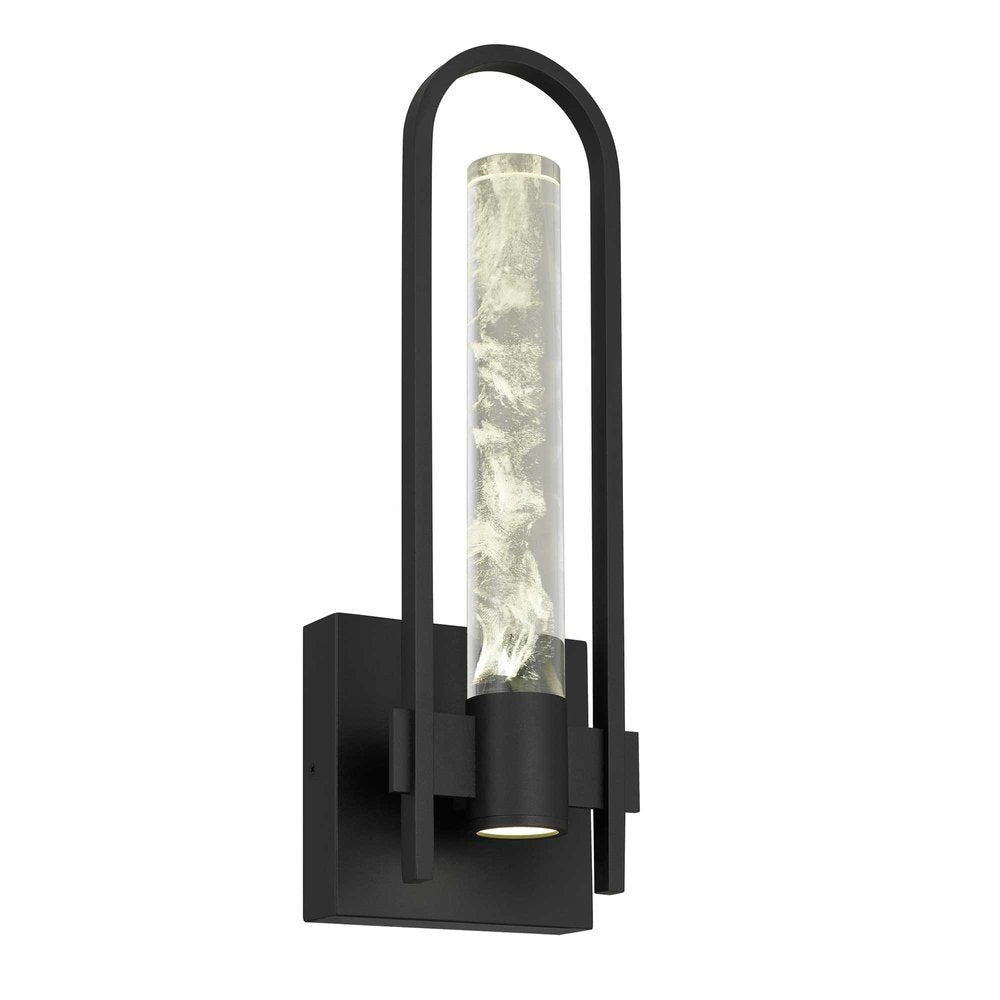 Black Transparent LED Dimmable Outdoor Hanging Light
