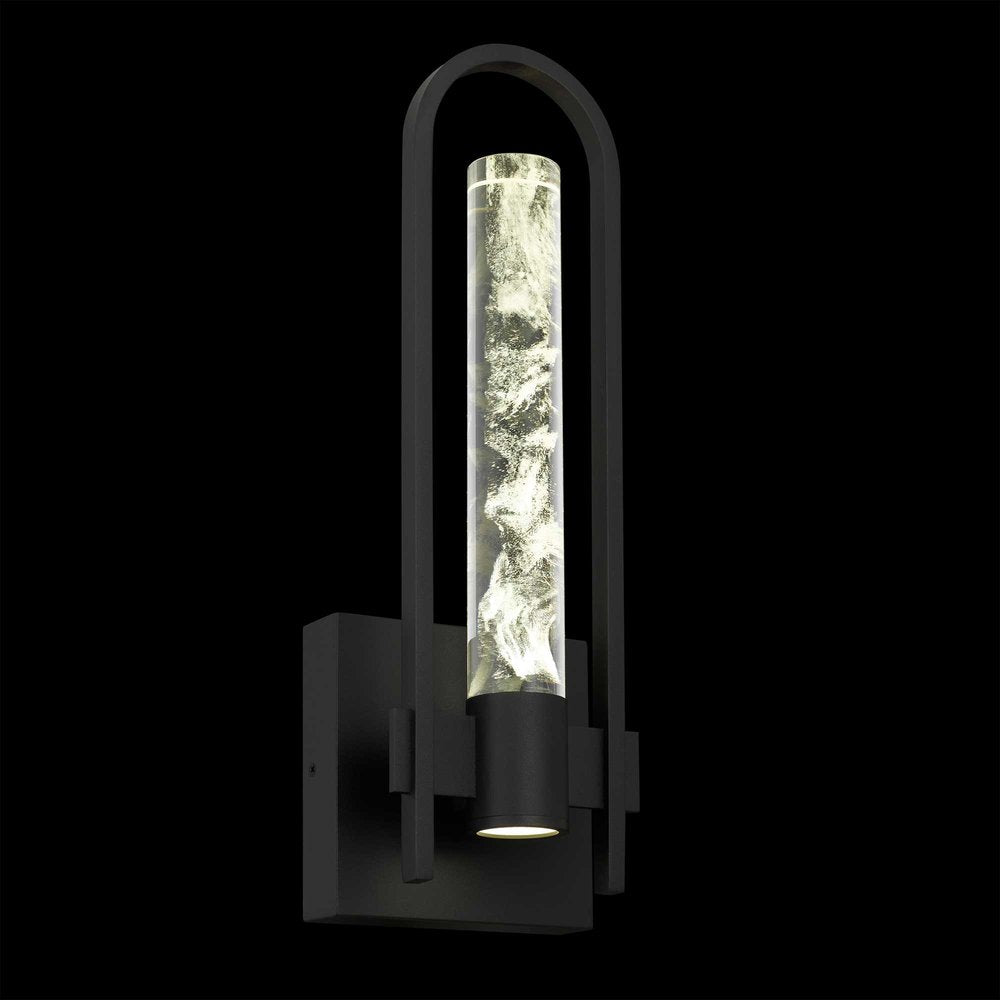 Black Transparent LED Dimmable Outdoor Hanging Light