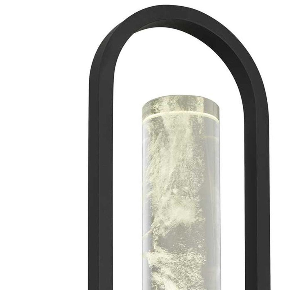 Black Transparent LED Dimmable Outdoor Hanging Light