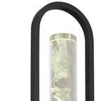 Black Transparent LED Dimmable Outdoor Hanging Light