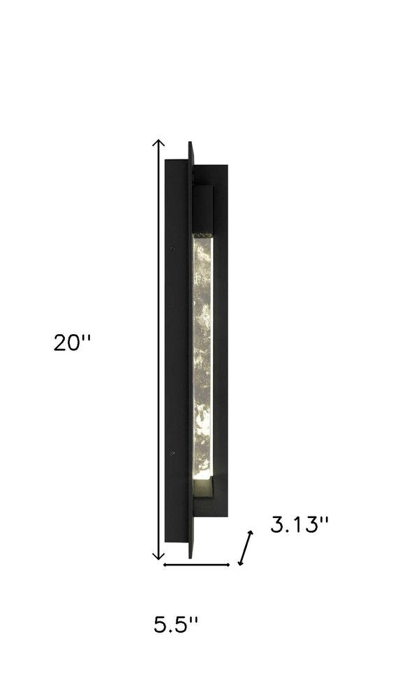 Black LED Dimmable Outdoor Hanging Light