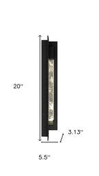Black LED Dimmable Outdoor Hanging Light