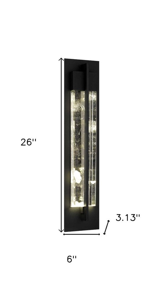 Black LED Dimmable Outdoor Hanging Light