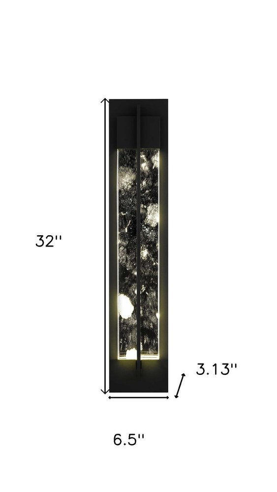 Black LED Dimmable Outdoor Hanging Light
