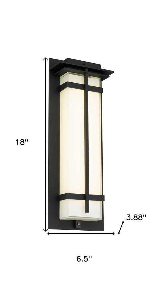 Black Colorful LED Dimmable Outdoor Hanging Light