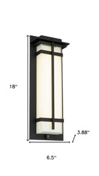 Black Colorful LED Dimmable Outdoor Hanging Light