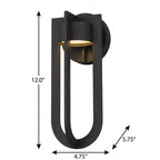 Bronze LED Dimmable Outdoor Hanging Light
