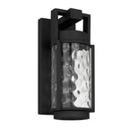 Black Hammered LED Dimmable Outdoor Hanging Light