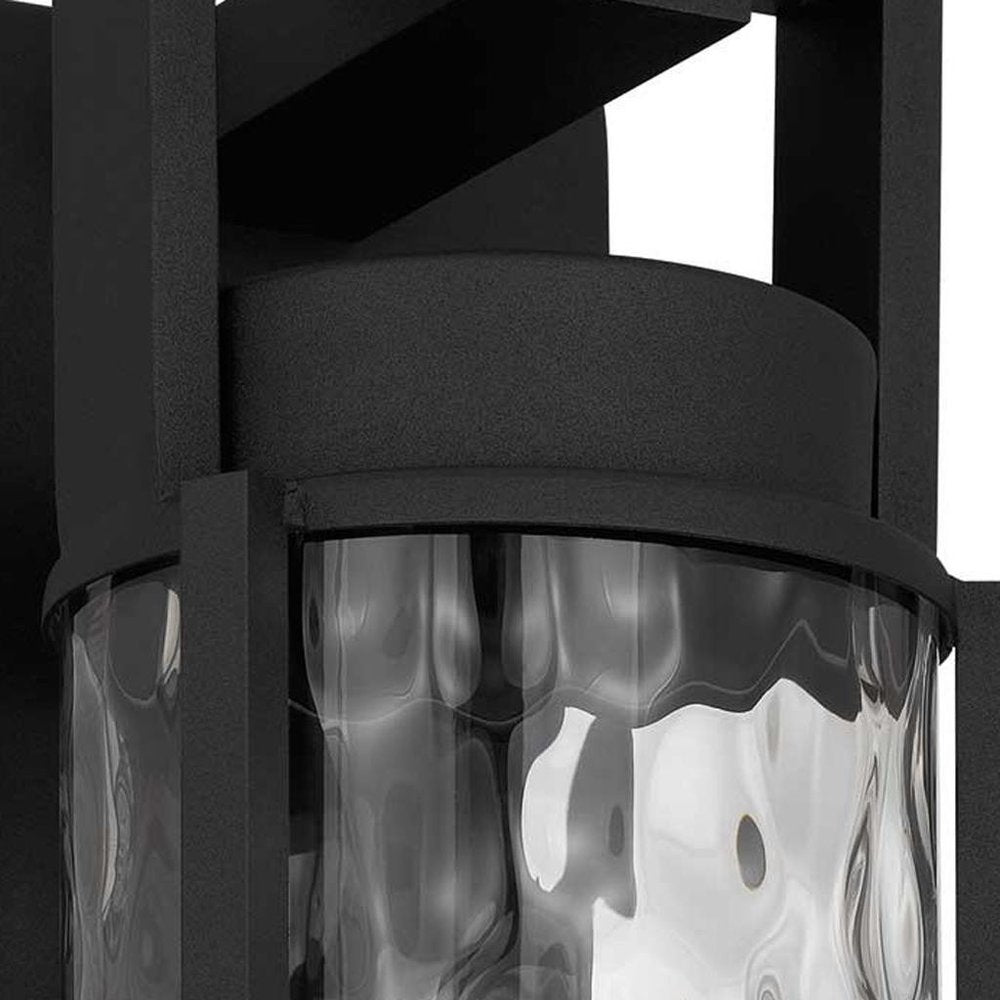 Black Hammered LED Dimmable Outdoor Hanging Light