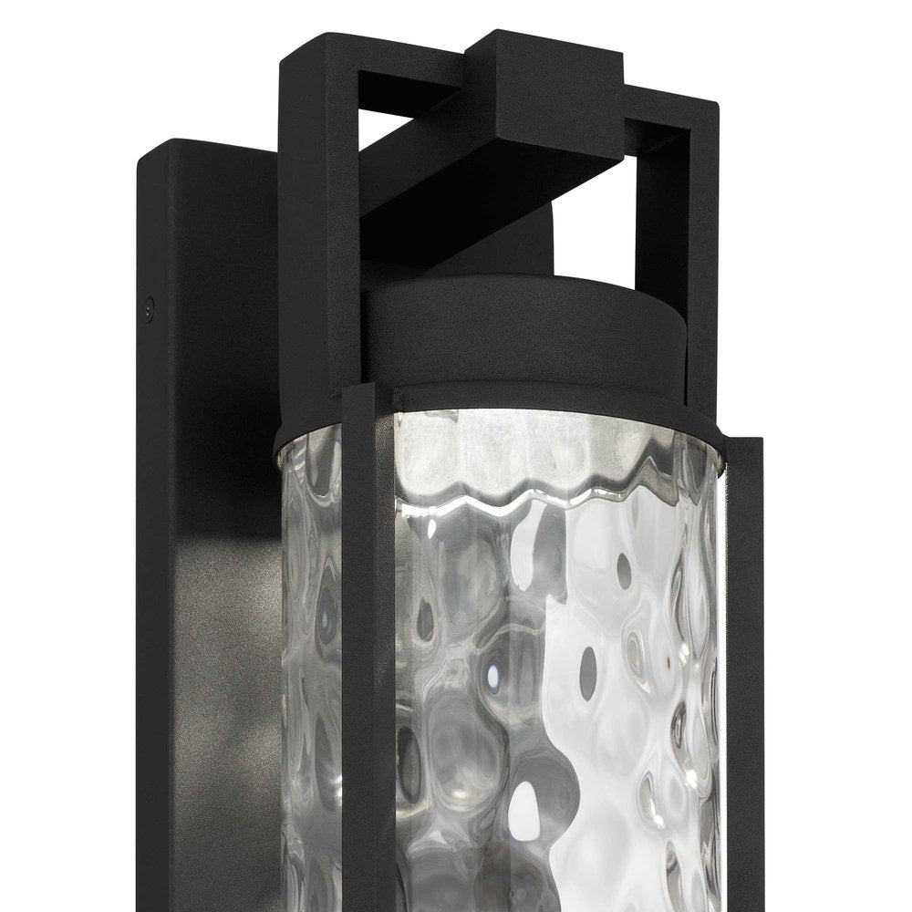 Black Hammered LED Dimmable Outdoor Hanging Light