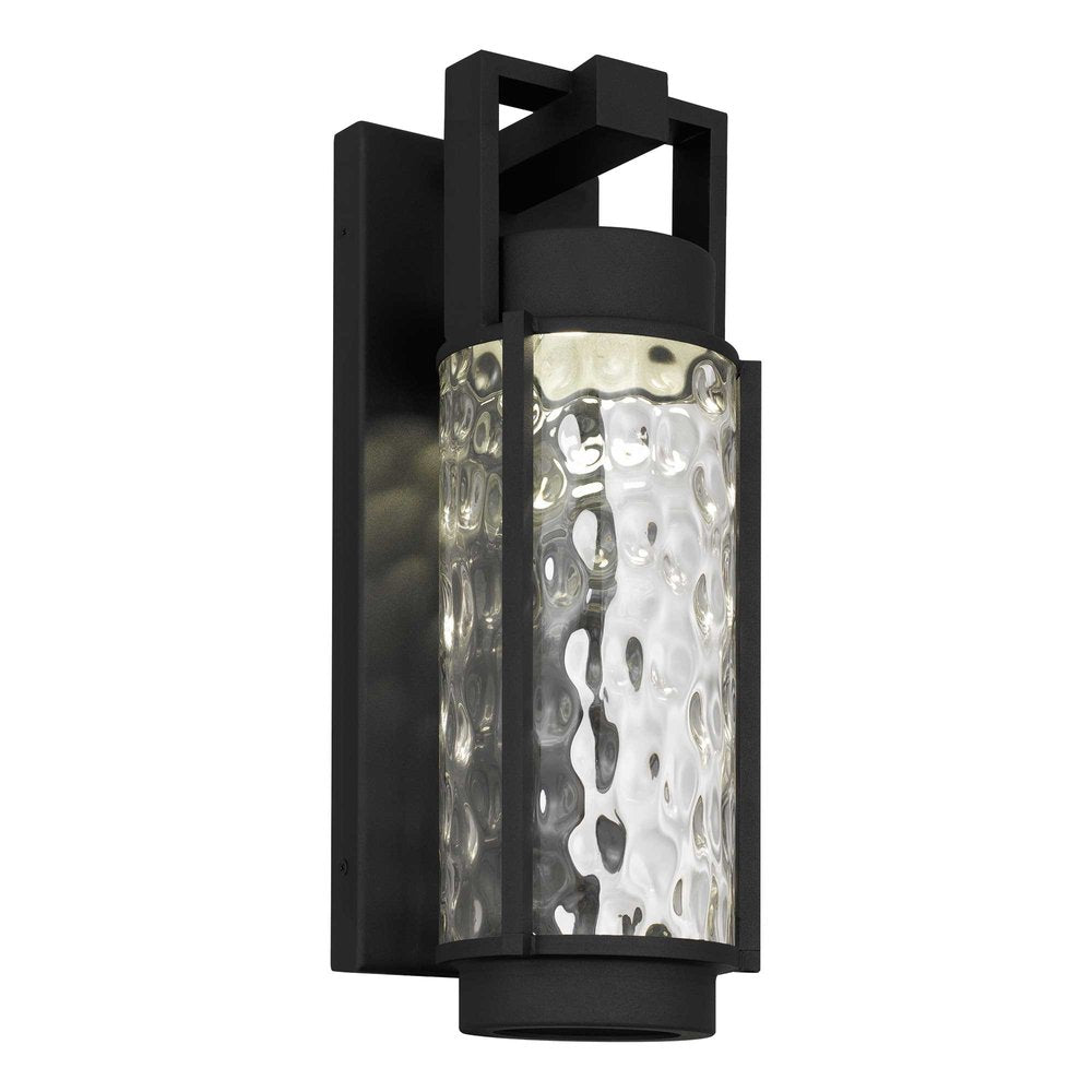 Black Hammered LED Dimmable Outdoor Hanging Light