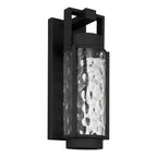 Black Hammered LED Dimmable Outdoor Hanging Light