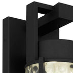 Black Hammered LED Dimmable Outdoor Hanging Light