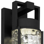 Black Hammered LED Dimmable Outdoor Hanging Light