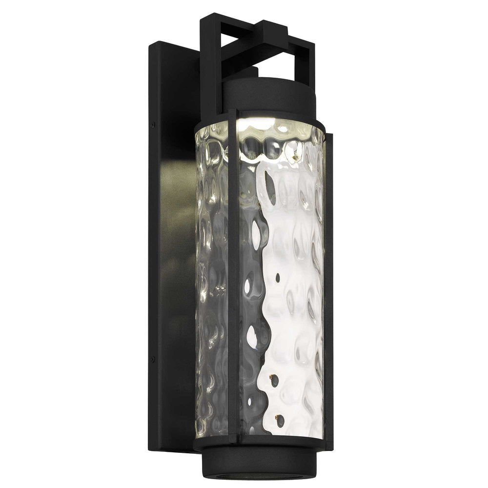 Black Hammered LED Dimmable Outdoor Hanging Light
