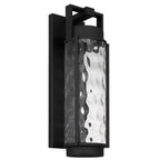 Black Hammered LED Dimmable Outdoor Hanging Light