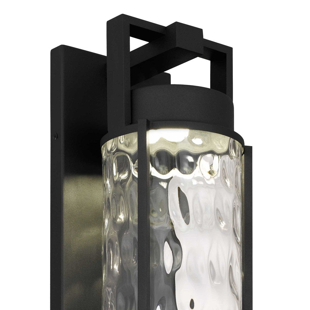 Black Hammered LED Dimmable Outdoor Hanging Light