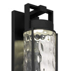 Black Hammered LED Dimmable Outdoor Hanging Light