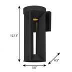 Black LED Dimmable Outdoor Hanging Light