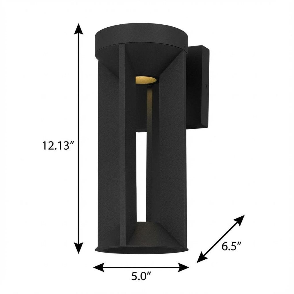 Black LED Dimmable Outdoor Hanging Light