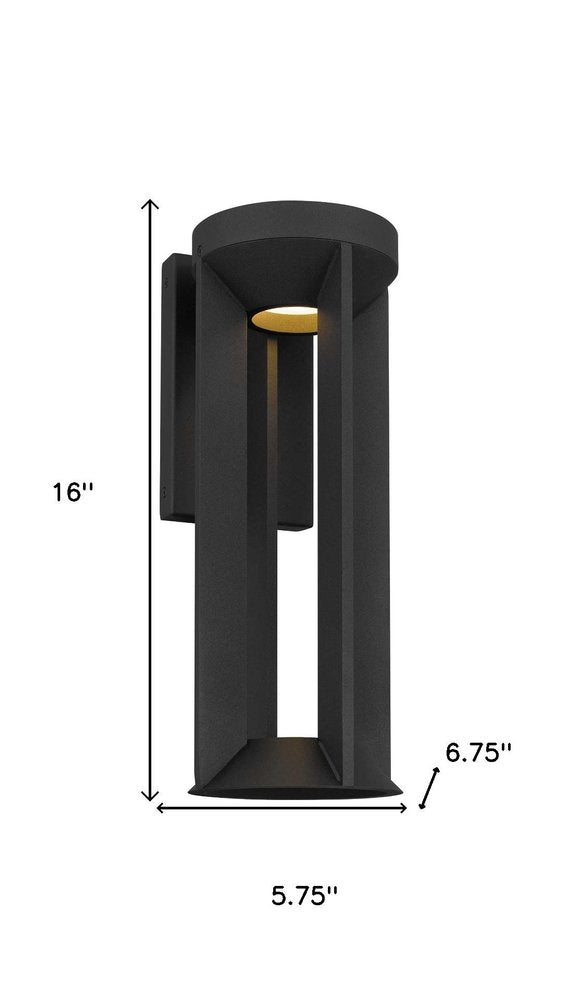 Black LED Dimmable Outdoor Hanging Light