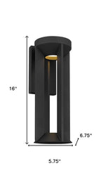 Black LED Dimmable Outdoor Hanging Light