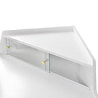 56" White Wood Vanity Table