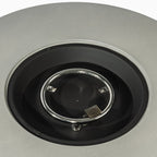 50000 BTU 36" Gray Steel Propane Round Fire Pit With Cover