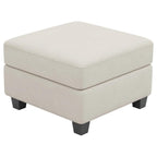 25" Black Velvet Ottoman With Storage