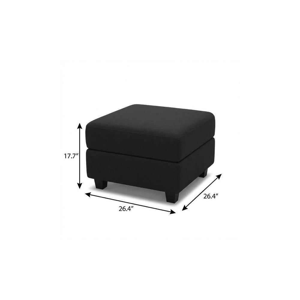26" Brown And Black Faux Leather Ottoman With Storage