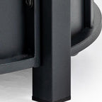 50000 BTU 30" Black Steel Propane Column Fire Pit With Cover