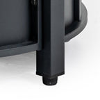 50000 BTU 30" Black Steel Propane Column Fire Pit With Cover