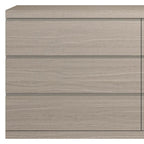 63" Oak Wood Six Drawer Double Dresser