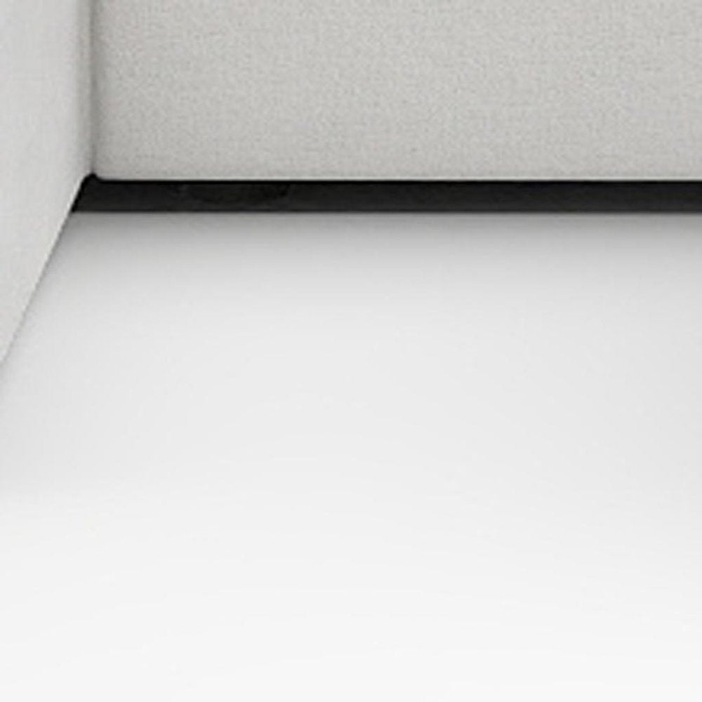120" Light Gray Linen Blend Modular Universal Sofa With Ottoman And Storage