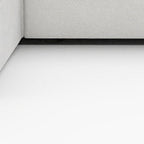 160" Black Linen Blend Modular Sofa With Ottomans Toss Pillows And Storage