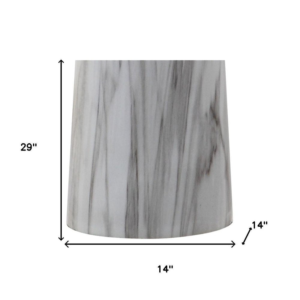 29" Clear Novelty Table Lamp With Drum Shade