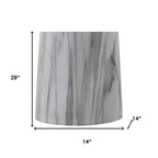 29" Clear Novelty Table Lamp With Drum Shade
