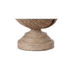 24" Brown Globe Table Lamp With Drum Shade