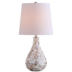 21" Clear Novelty Desk Lamp With Drum Shade