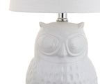 21" Clear Novelty Desk Lamp With Drum Shade