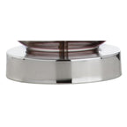 20" Silver Table Lamp With Drum Shade