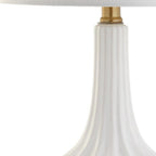22" Gold Urn Table Lamp With Drum Shade