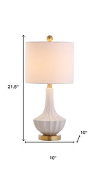 22" Gold Urn Table Lamp With Drum Shade